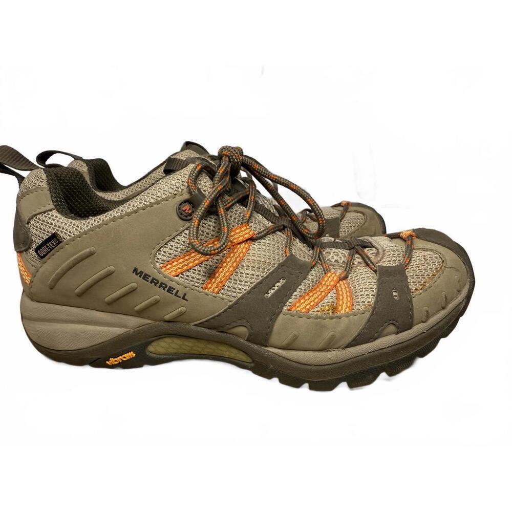 Merrell Siren Sport 2 J52408 Hiking Shoes Women's Sz 9 Beige Gray Goretex Vibram